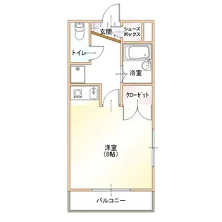メゾンドヴェールB【2階】の間取り