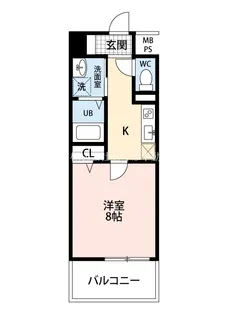プランドール西子飼【2階】の間取り