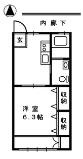 サクラハイツ(とよば)【2階】の間取り