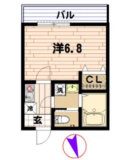 ドミール渋谷【3階】の間取り
