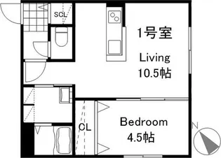 ルポール本通【4階】の間取り