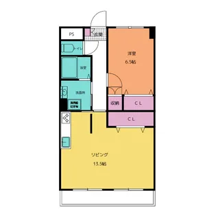 中町ハイツ【2階】の間取り