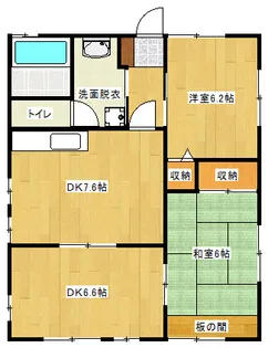 ラポール鏡が丘【1階】の間取り
