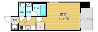 四天王寺レジデンス(旧・インプルーブ四天王寺)【4階】の間取り