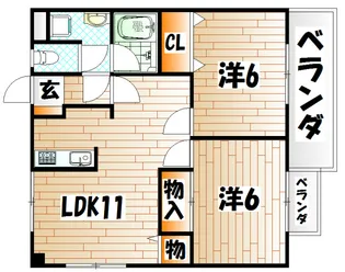 Regalo嵐山口【2階】の間取り