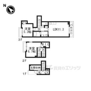 アースフィールドハチマン【2階】の間取り