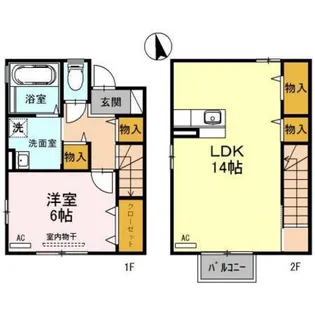 金泉寺貸家I【1階】の間取り
