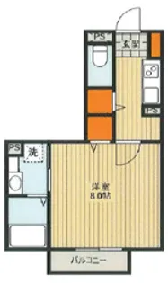 ル・ベリエ浮間【2階】の間取り