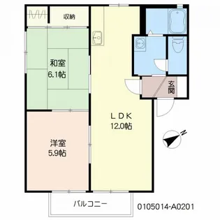レジデンス川良【2階】の間取り