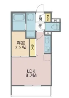 グランデクラッセ新都心【3階】の間取り
