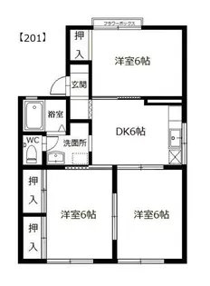 セジュール歩絵夢【2階】の間取り