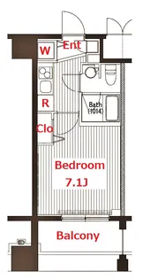 ガーラ プレシャス横濱関内【7階】の間取り
