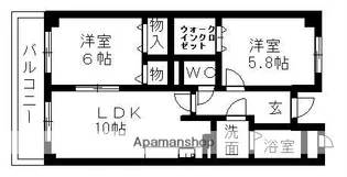 コンフォールコートK【1階】の間取り