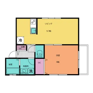 M-CREST ANNEX【1階】の間取り