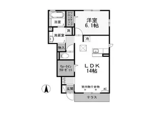 リフレ・スイ-プ・ストリ-ム・ラ-ジ【1階】の間取り