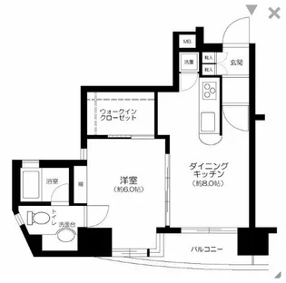 デュオ・スカーラ虎ノ門【6階】の間取り