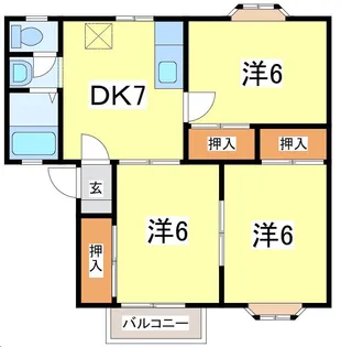 ハイツニューストーンC【2階】の間取り