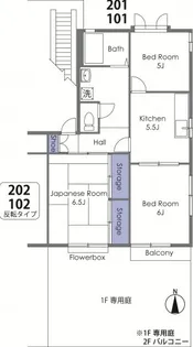 サンフィールド21【1階】の間取り