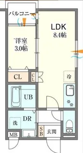 エレガンス藤井寺【3階】の間取り