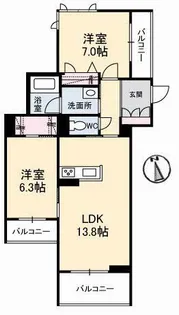 ベル・クレール【3階】の間取り