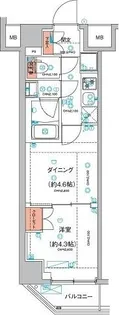 ハーモニーレジデンス東京羽田スカイブリッジ【5階】の間取り