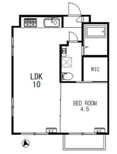 *板橋区弥生町貸マンション【3階】の間取り