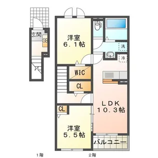 パーチェ・S II【2階】の間取り