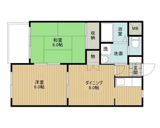 スガパレスI【2階】の間取り