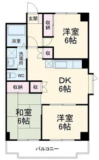 コートヤード【5階】の間取り