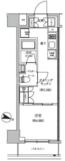 ARCOBALENO HASUNEII【5階】の間取り