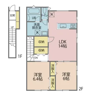 シェルメゾン行松【2階】の間取り