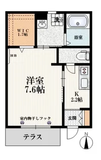 ロータスメゾン【1階】の間取り