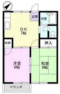 ケイアイアパートメント A【2階】の間取り