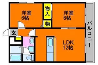 クレア【2階】の間取り
