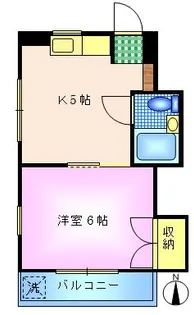 ユニフラッツ【1階】の間取り