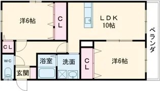 シャルマンドミール【2階】の間取り