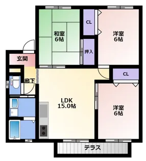 APTフレマリール【2階】の間取り