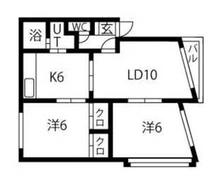 サニープレイス【1階】の間取り