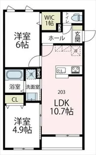 ユアメゾン五月台【2階】の間取り