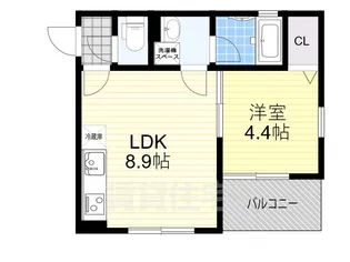 KTIレジデンス西中島3【1階】の間取り