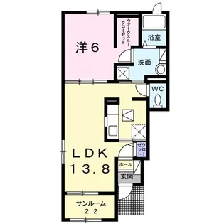 アベニール エテルノ B【1階】の間取り