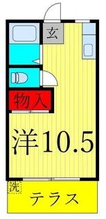 第2コーポマキ【1階】の間取り