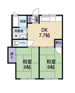 エクセル咲が丘【2階】の間取り