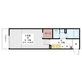 シュクル南柏【1階】の間取り
