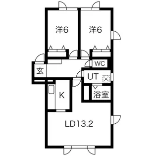 エス・ケイ元町II【2階】の間取り