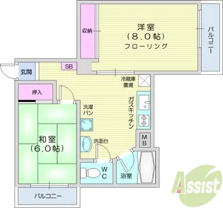 広瀬ニューライフ【3階】の間取り