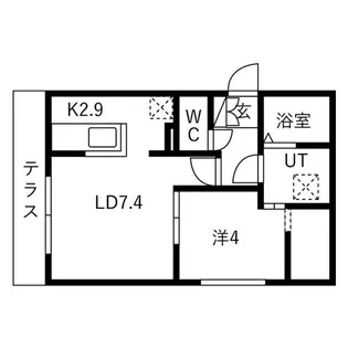 (仮)南郷通14丁目北マンション【1階】の間取り