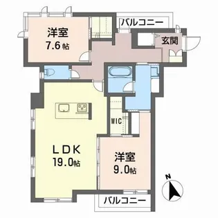 メゾンマスト城西【3階】の間取り