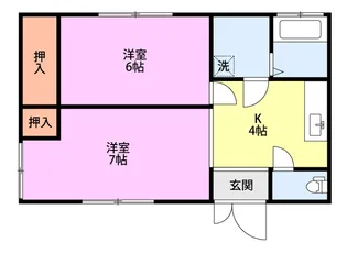コーポアイリス 3号棟【2階】の間取り