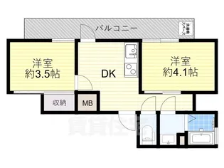 DL心斎橋【6階】の間取り